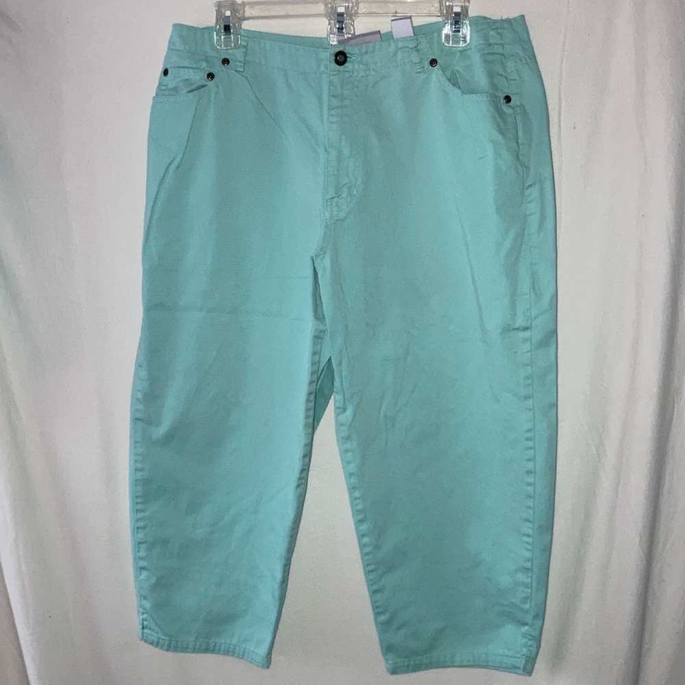 First Issue Aqua Cropped Pants
